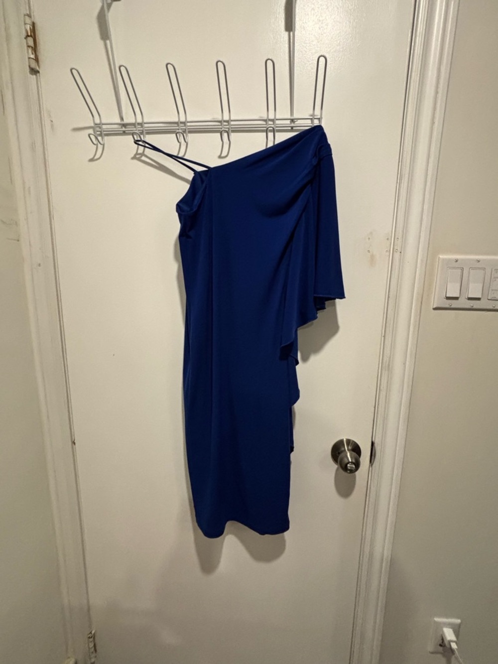 Enfocus Studio Royal Blue One-Shoulder Dress